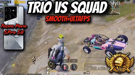 RANK PUSH Using TECNO POVA 5 PRO 5G ULTRA FPS GYROSCOPE TRIO Vs