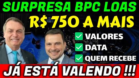 Surpresa Boa Bpc Loas Vai Ganhar Um Novo Benef Cio De R Pra