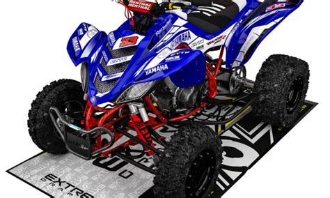 Adhesivos Quad Yamaha Raptor 660 GYTR Azul Blanco Extremegraphics Es