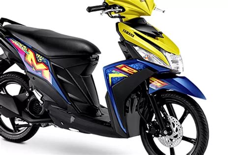 Yamaha Mio M3 2024 Warna Biru Kuning Bikin Ngiler Pake Velg X Mode