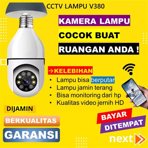 Jual Kamera Lampu V Cctv Bentuk Bohlam Wifi Kamera Mini