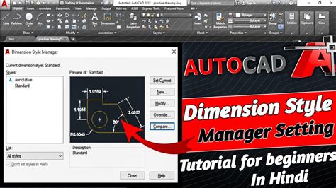 Autocad Dimension Settings Autocad Dimension Style Manger Setting