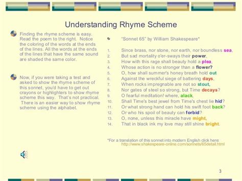 Rhyme scheme, rhythm, and meter final