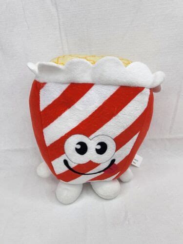 Emerald Toy Red White Plush Smiling Popcorn Stuffed Animal Toy 8 Ebay