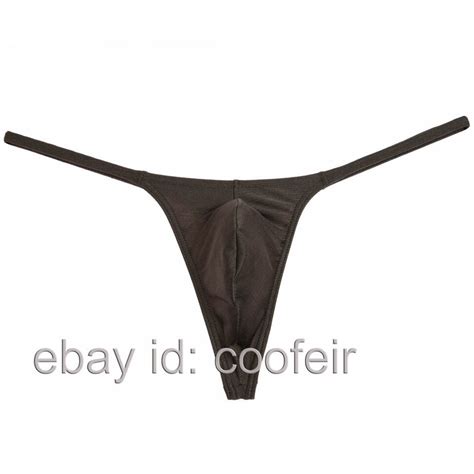 Men G String Jockstrap Underwear Drawing Shiny Bikini String Thong Posing Tangas EBay