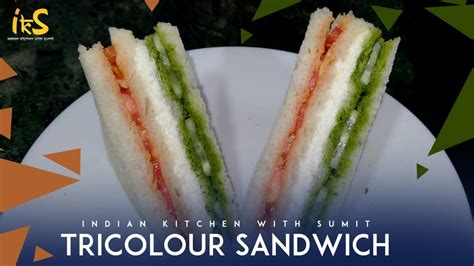 Tricolour Sandwich Recipe How To Make Tricolour Sandwich