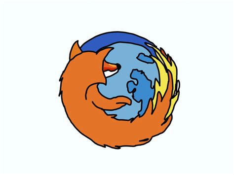 Firefox Drawing by darrentoy on DeviantArt