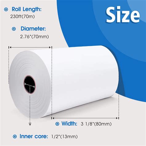 Custom BPA Free Thermal Cash Register Paper Rolls Receipt Printing