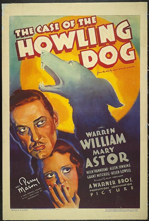 A Poster For The Movie Howling Dog With Two Men In Front Of A Wolfs Head