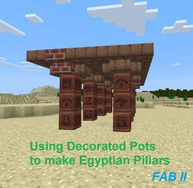 Decorated Pot Pillers in 2024 | Minecraft cottage, Minecraft creations ...