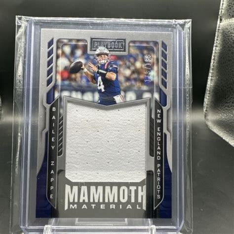 Panini Playbook Mammoth Material Mm Bailey Zappe Rookie