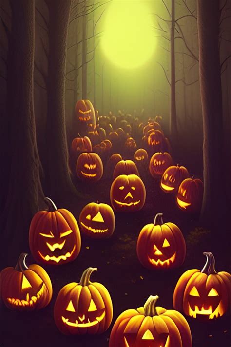 Forest Jack O Lanterns Halloween Free Image On Pixabay