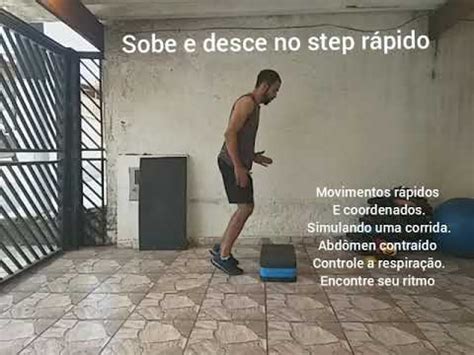 Sobe E Desce No Step R Pido Treino Em Casa Youtube