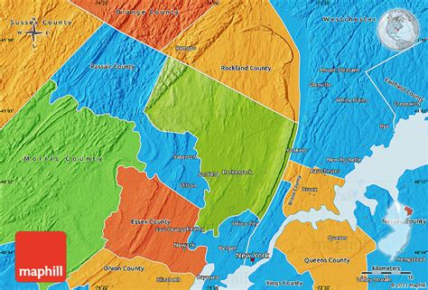 Bergen County Map With Cities