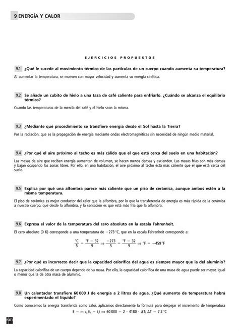 Pdf Energ A Y Calor Energ A Y Calor Ejercicios Propuestos Qu Le