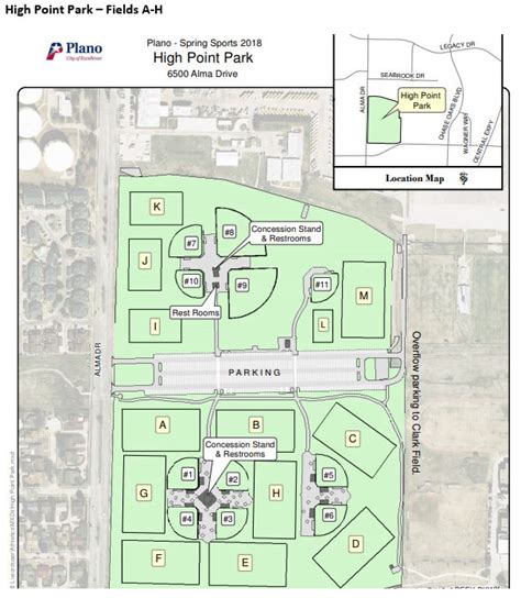 High Point Field Map - Bennie Rosalynd