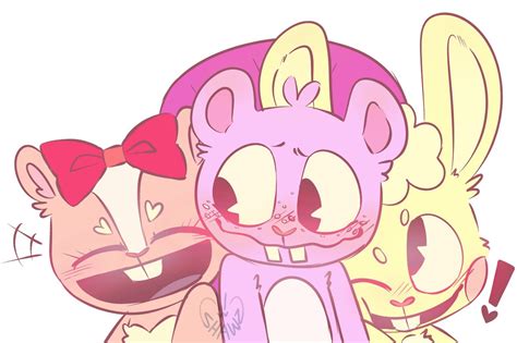 Happy Tree Friends Giggles Toothy Y Cuddles Happy Tree Friends Happy