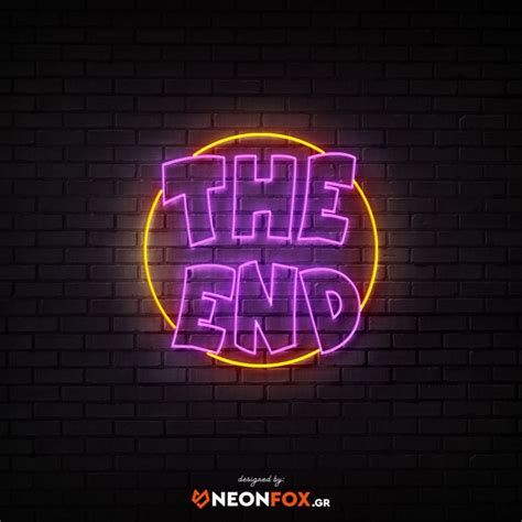 The end - NEON LED Sign