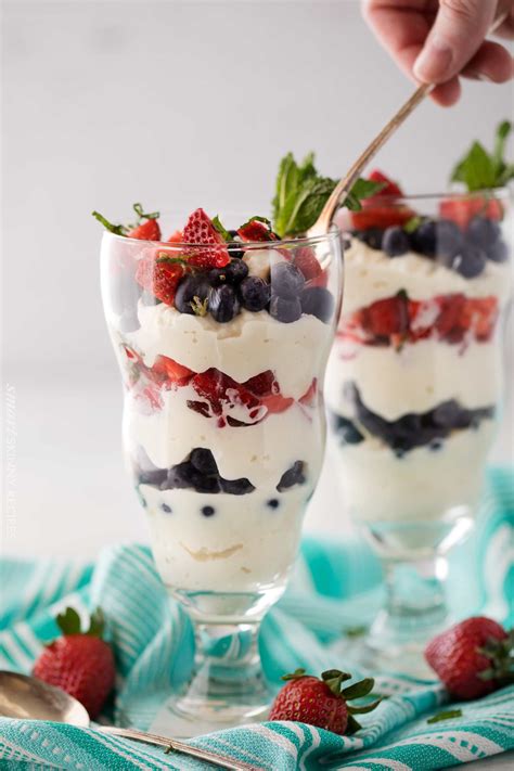 Mixed Berry Ricotta Parfait Recipe - The Chunky Chef