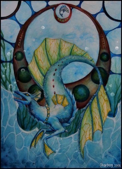 Water Dragon | Water dragon, Fantasy art, Horror art