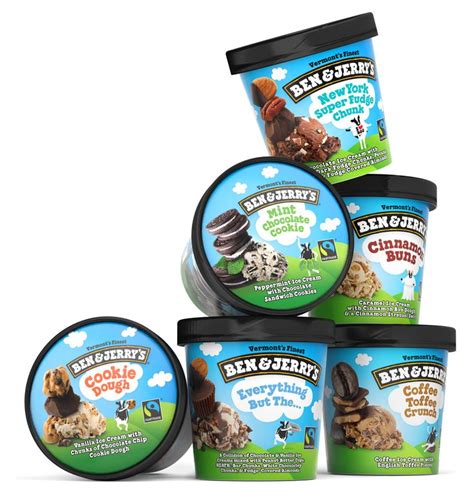 Brand New New Packaging For Ben Jerry S By Pearlfisher Ben And