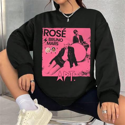 Rose Bruno Mars Apt Graphic Sweatshirt Rose Rosie Album Merch Rose