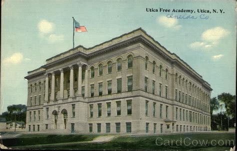 Utica Free Academy New York Postcard