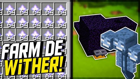 Farm De Wither Boss Compacta E Eficiente No Minecraft Bedrock