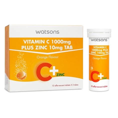 Best Watsons Vitamin C Mg Zinc Mg Price Reviews In Malaysia