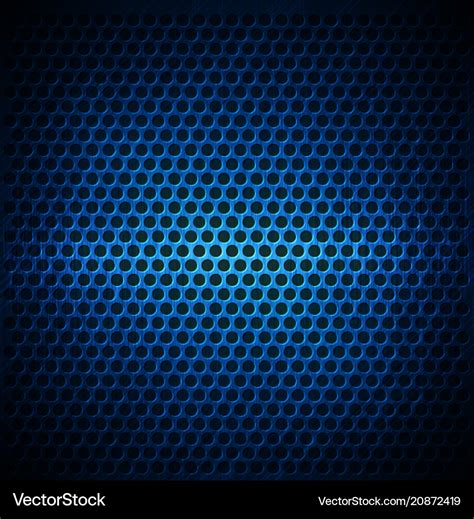 Blue dotted metal background design Royalty Free Vector