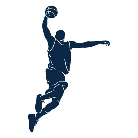 Male Basketball Player Shoot Cut Out 20317453 Vector Art at Vecteezy