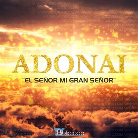 Significado De Adonai En La Biblia Tu Significado