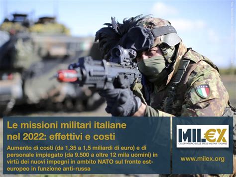 Le Missioni Militari Italiane Nel 2022 Effettivi E Costi MILX