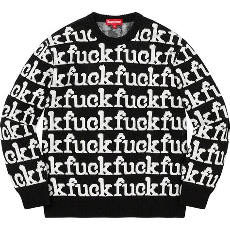 Yahoo オークション Supreme Fuck Sweater Black L シュプリーム フ