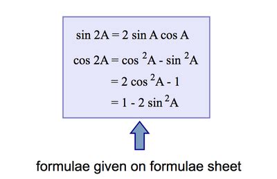 Double Angle Formulae - MATHSAHOY