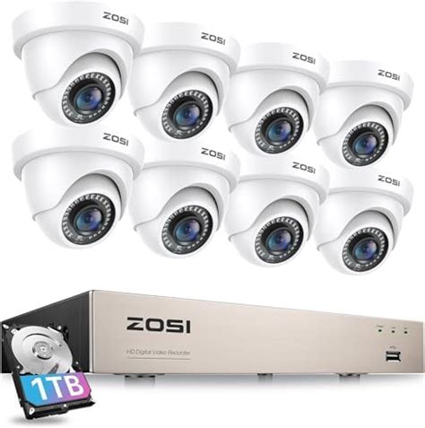 Amazon ZOSI 1080p H 265 Home Security PoE Camera System Outdoor