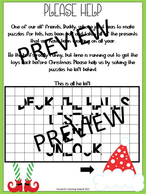 Christmas Escape Room Printables Hands On Game Hands On Teaching Ideas