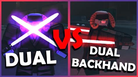 DUAL OU DUAL BACKHAND QUAL ESCOLHER SABER SHOWDOWN YouTube