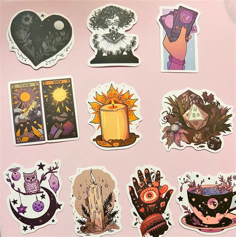 10 Pack of Witchy Stickers, for Water Bottles, Laptops and More - Etsy