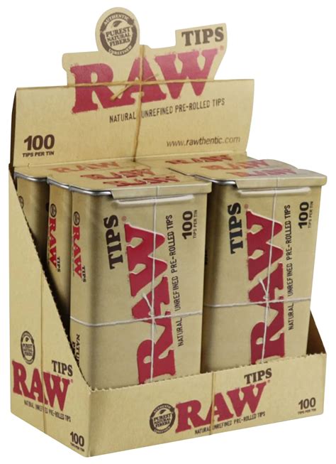 Raw Natural Pre Rolled Tips Pack 21 100 200 Count Options