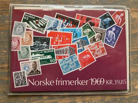 Norsk årssett frimerker 1969 FINN torget