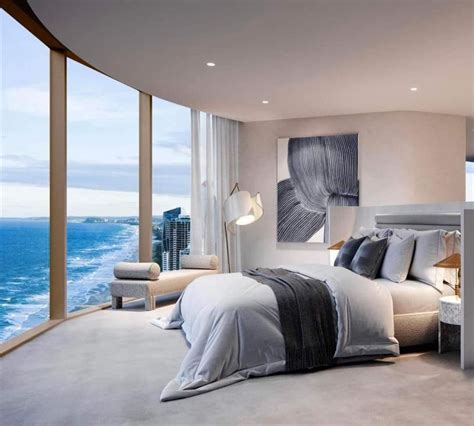 Minimalist Bedroom with Ocean View