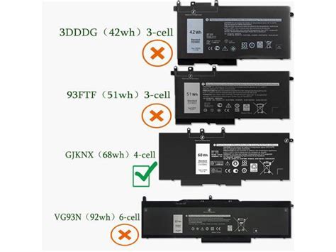 Wh Gjknx Dell Battery Replacement For Dell Latitude