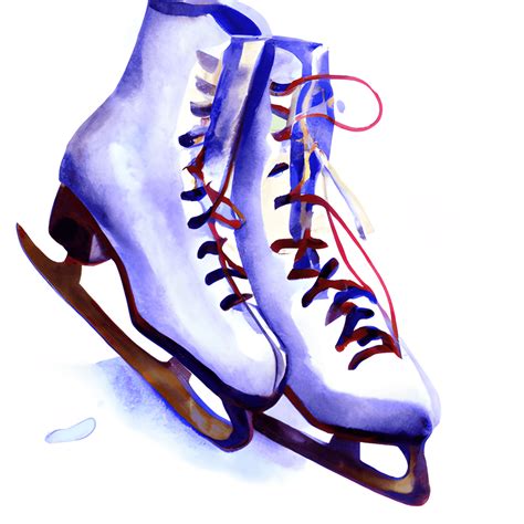 patins  glace  laquarelle creative fabrica