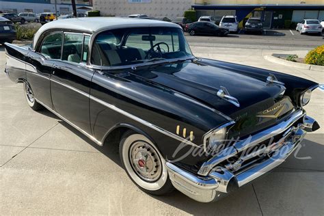 1957 CHEVROLET BEL AIR 4 DOOR HARDTOP Front 3 4 258897