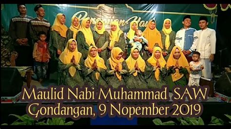 Pengajian Maulud Nabi Muhammad SAW Di Gondangan YouTube