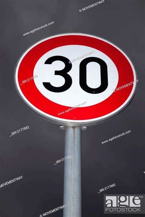 Road Sign Max Speed Speed Limit Stock Photo Picture And