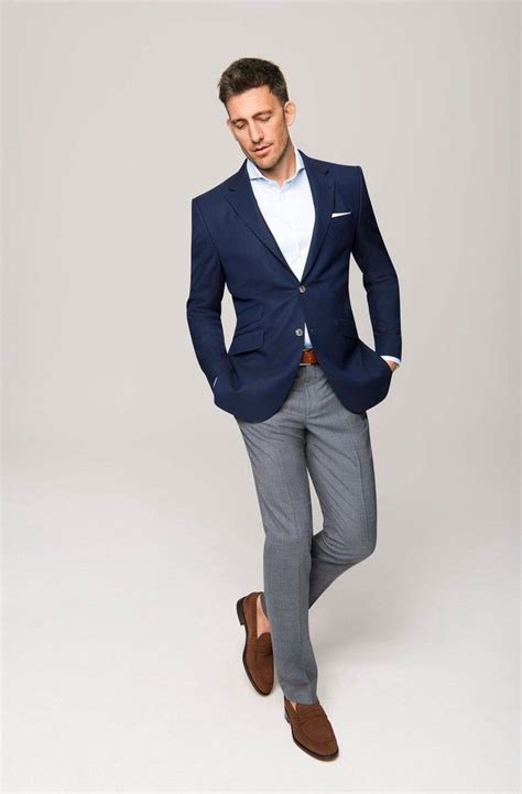 Men S Blazer Pant Trouser In 2022 Blue Jacket Outfits Men Mens