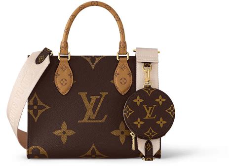 Louis Vuitton Onthego Pm Monogrammonogram Reverse In Coated Canvas With Gold Tone Gb