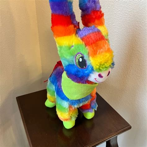 Rainbow Llama Plush Etsy